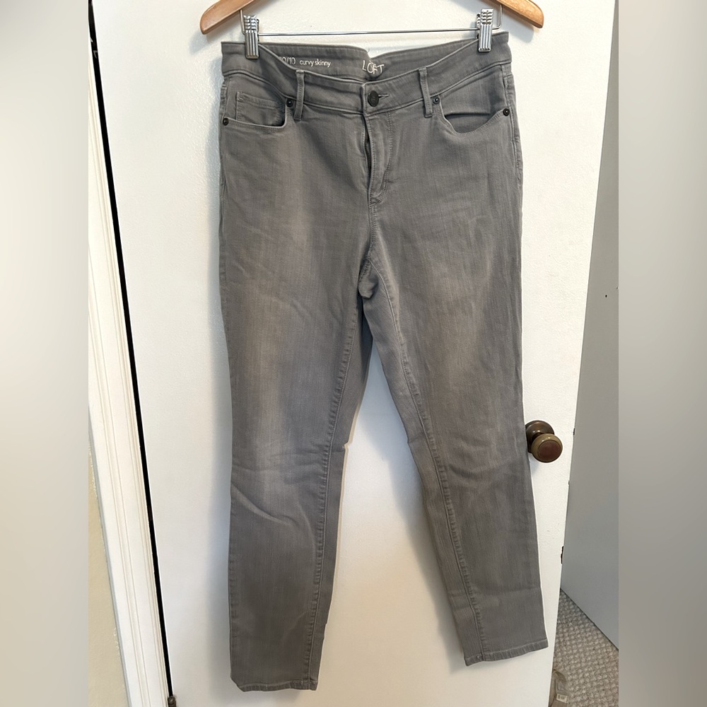 LOFT Women's Skinny Jeans in Gray